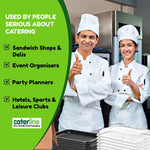 Used by people serious about catering, including sandwich shops, event organisers, party planners, and hotels.