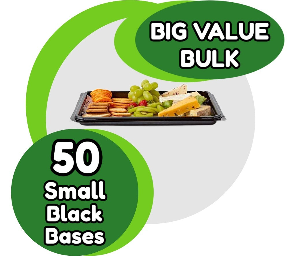 50 Small Platter Bases - BIG VALUE BULK PACK Use on their own or with Small Platter Lids