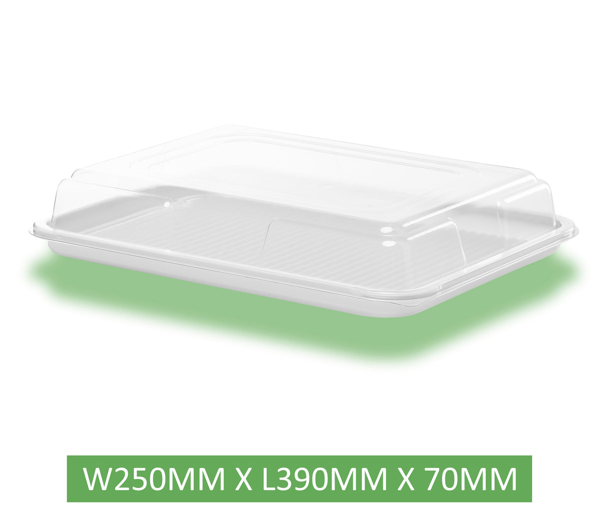 15 x Caterline Combi Clear Base Sandwich Platters with Lids (5 Large, 5 Medium, 5 Small)