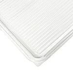 10 Clear Small Base Platters + 10 Clear Lids (340mm x 250mm x 70mm)