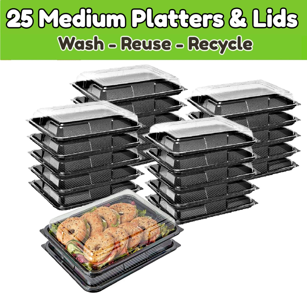 Caterline 25 Medium platters & Lids