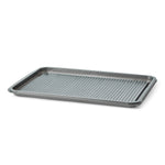 5 Large Silver Catering Platters + Clear Lids - 450mm x 310mm