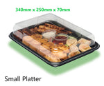15 x Caterline Combi Best Seller Sandwich Platters with Lids (5 Large, 5 Medium, 5 Small)