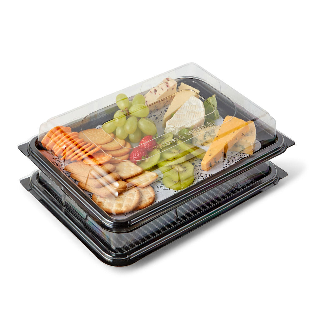 15 Small Caterline Platters with Lids. Reusable & Recyclable 