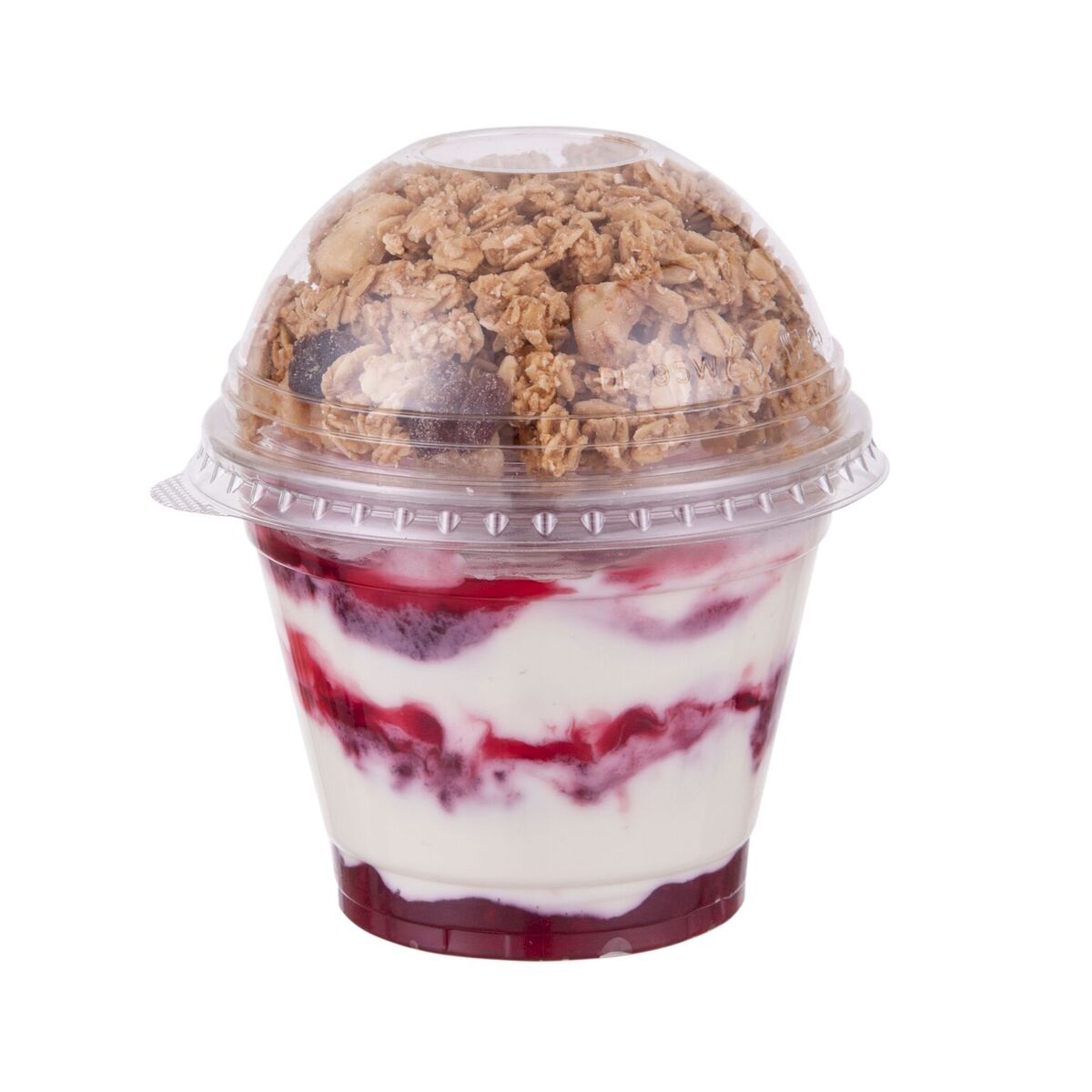 30 x Twin Compartment Dessert Pot - Cup/Flat lid/Domed Lid - Caterline -